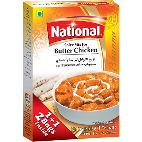 Wholesale National Butter Chicken Masala 50g-12 Ct Case Bulk