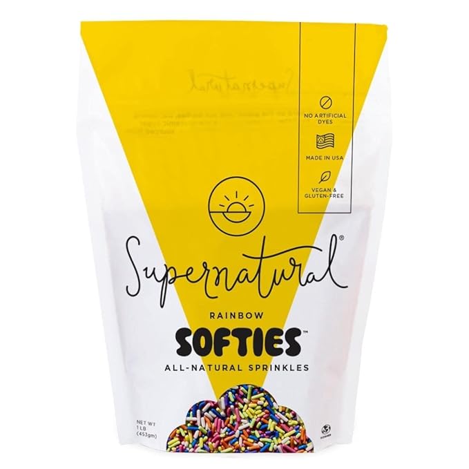 Supernatural Rainbow Softies Natural Sprinkles 1 Lb