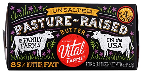 Vital Farms Unsalted Butter 16 Oz