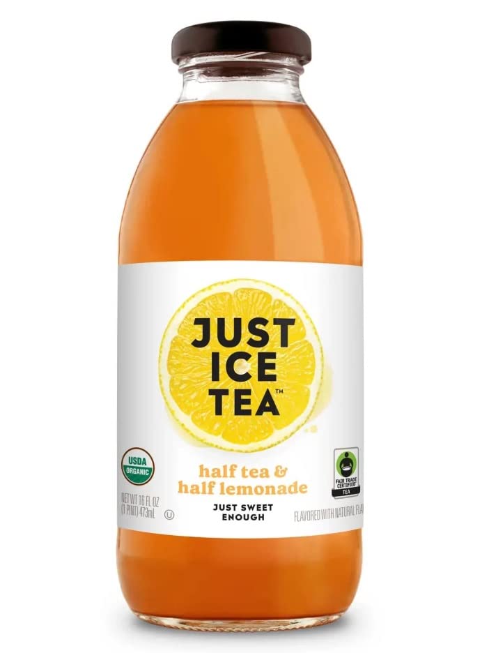 Just Ice Tea Organic Half Tea & Half Lemonade 16 Fl Oz