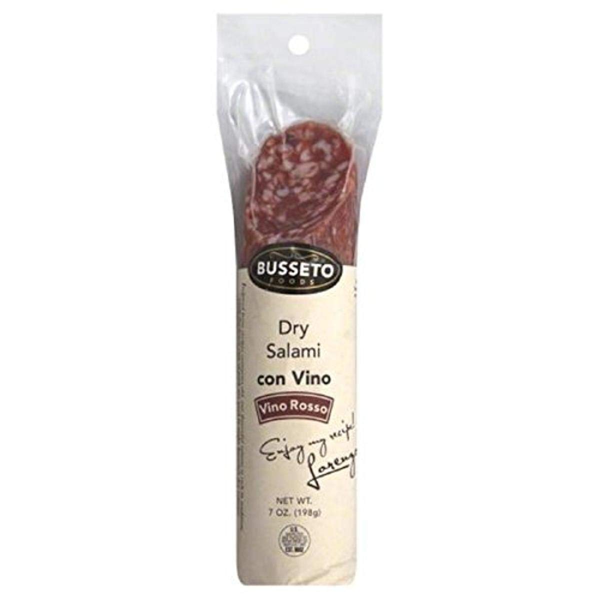 Busseto Con Vino Dry Salami 7oz 15ct