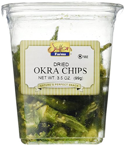 Setton Farms Dried Okra Chips 3.5 Oz Tub