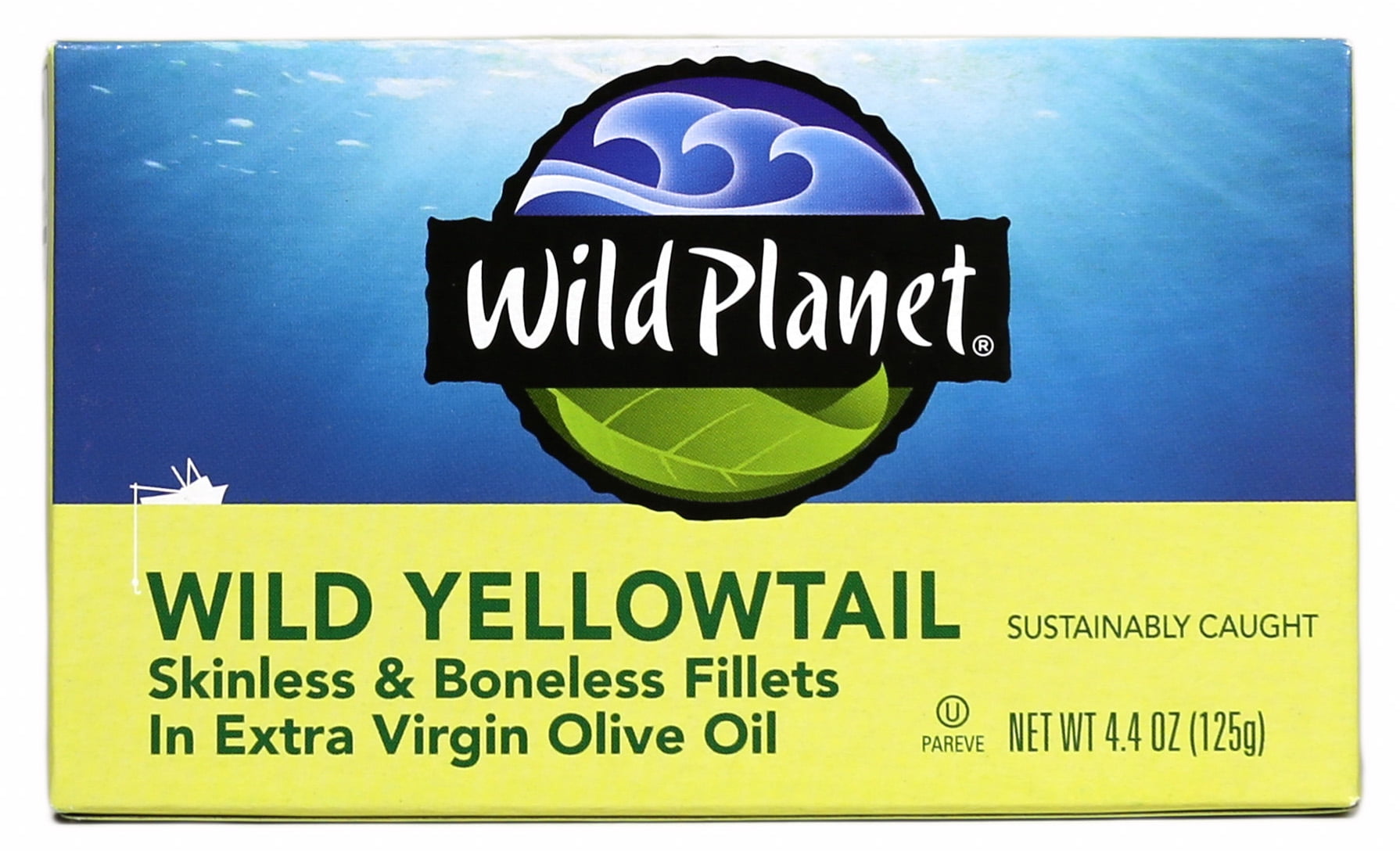 Wild Planet Wild Yellowtail Fillets In Organic Extra Virgin Olive Oil 4.4 Oz Pack