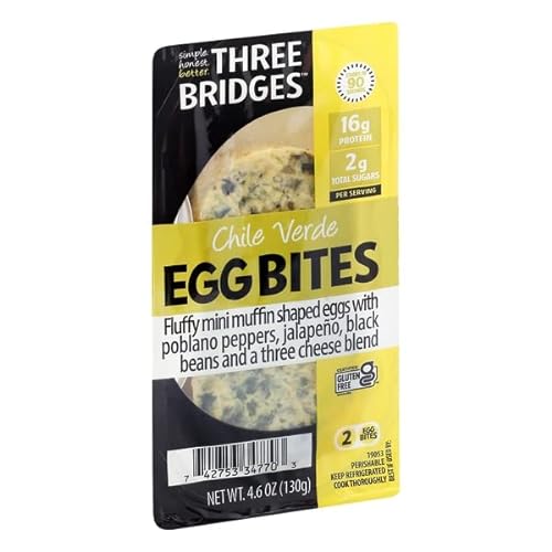 Three Bridges Egg Bites Chile Verde 4.6 Oz