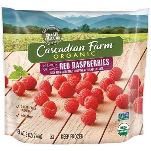 Cascadian Farm Organic Red Raspberries 8 Oz Bag