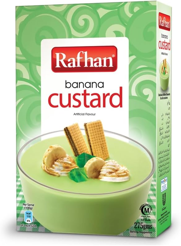 Wholesale Rafhan Banana Custard Powder 275g- Bulk