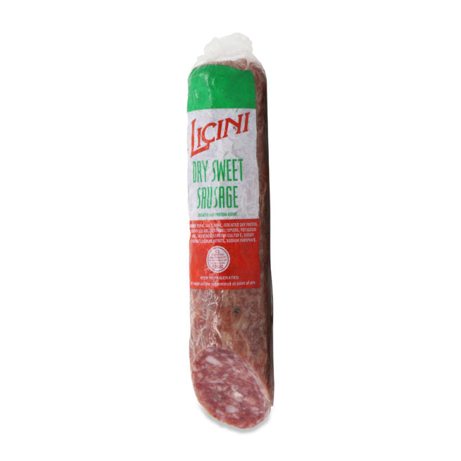 Licini Sweet Dry Sausage (Cryovac) 10 LB