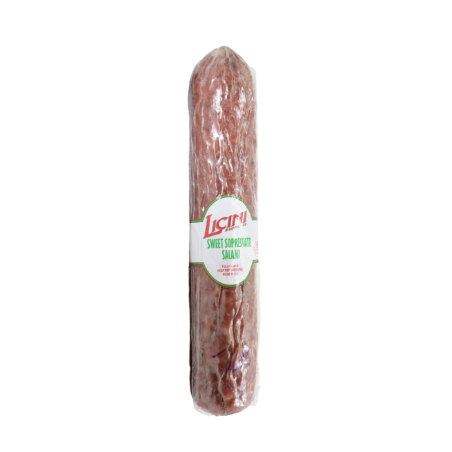 Licini Deli-Ready Sweet Sopressata Salami 4 LB