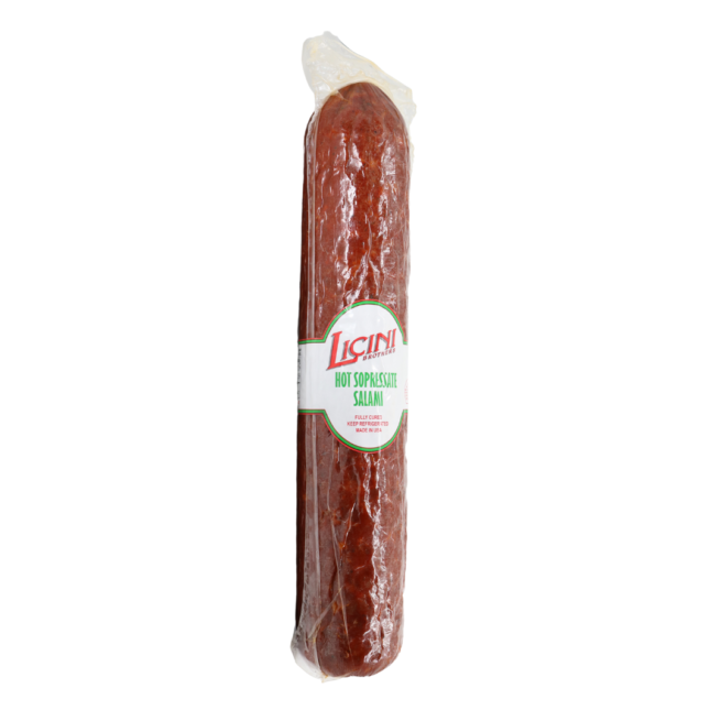 Licini Deli-Ready Hot Sopressata Salami 4 LB