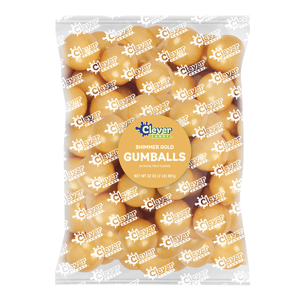 Wholesale Müttenberg Candy - Gumballs - Shimmer - Gold- Bulk