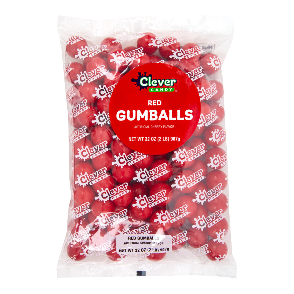 Wholesale Müttenberg Candy Cherry Red Gumballs 2 Lb Bag- Bulk