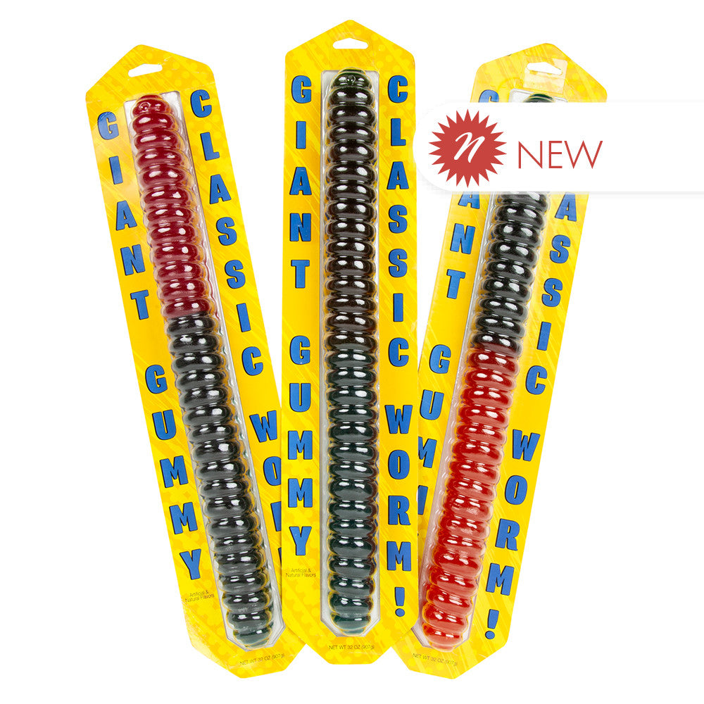 Wholesale Ggb Assorted Giant Gummy Worm 2 Lb- Bulk
