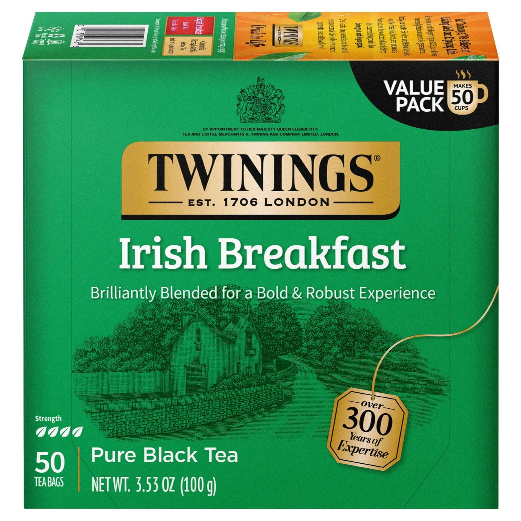 Twinings Irish Breakfast Black Bagged Tea 3.53 Oz