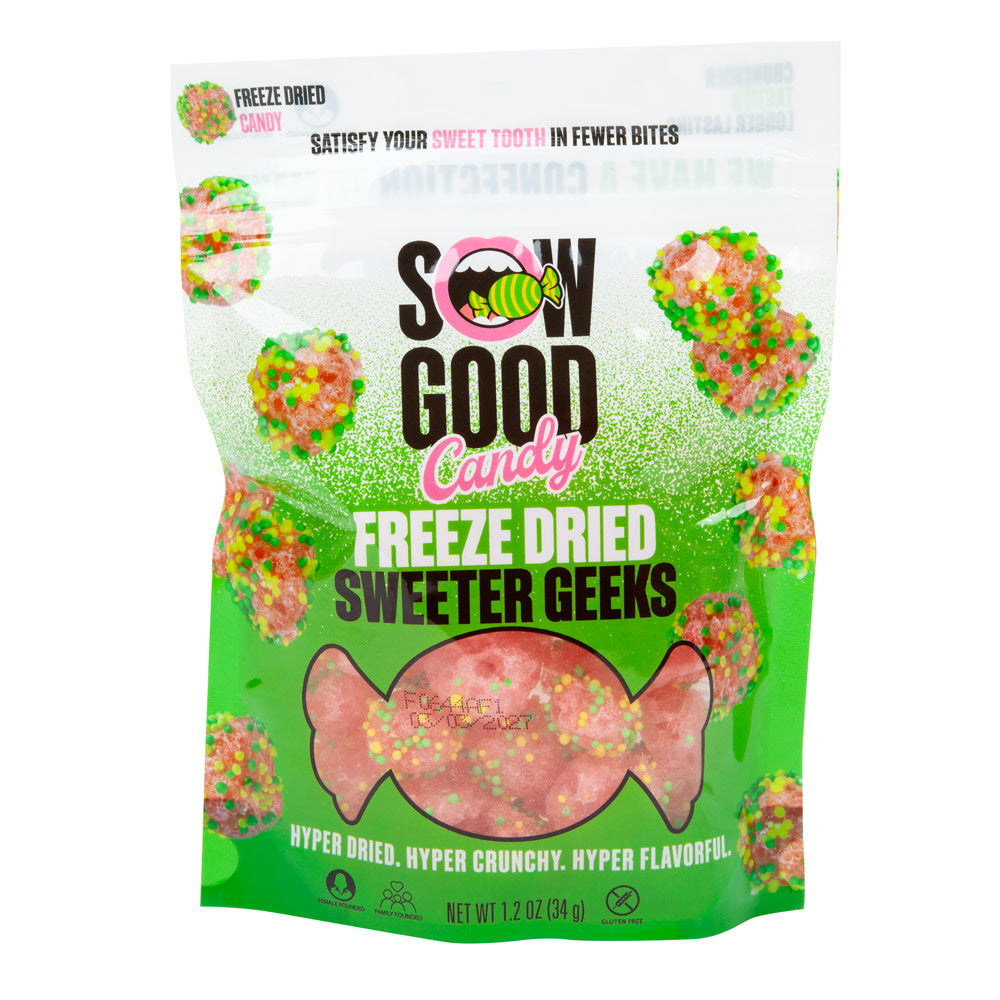 Wholesale Sow Good Freeze Dried Sweeter Geeks 1.2 Oz- Bulk