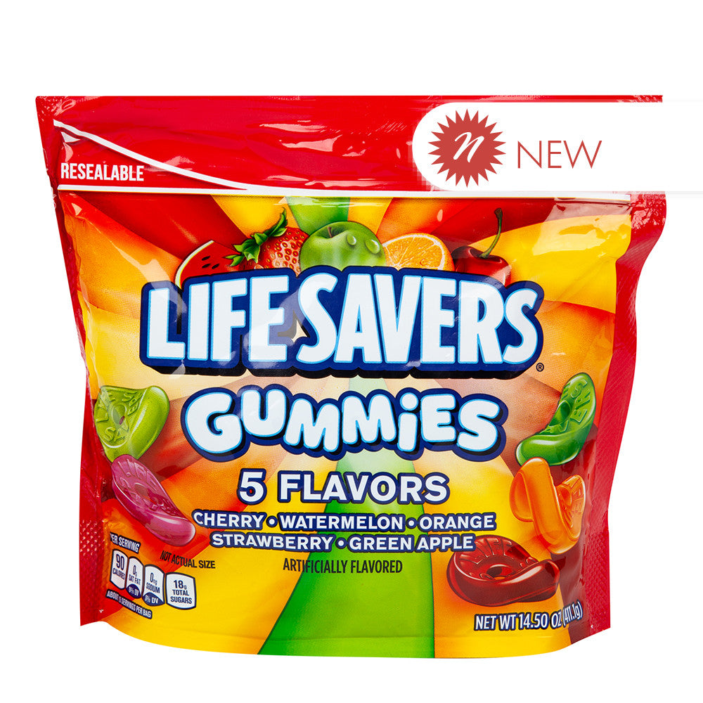 Wholesale Lifesaver Gummies 5 Flavor Assorted 14.5 Oz Pouch- Bulk