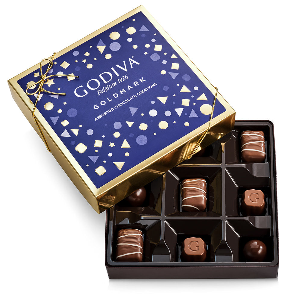 Wholesale Godiva Goldmark 9 Piece Chocolate Gift Box 3.8 Oz- Bulk