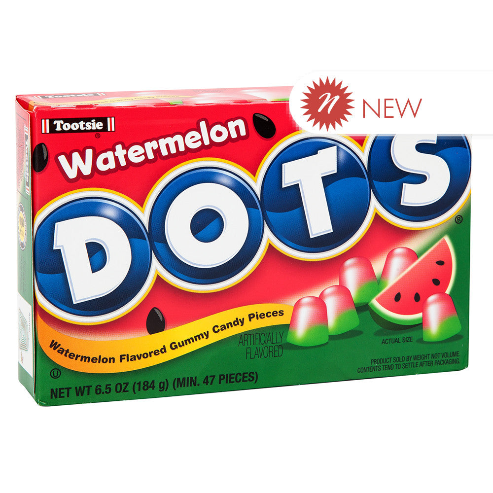 Wholesale Dots Watermelon 6.5 Oz Theater Box- Bulk