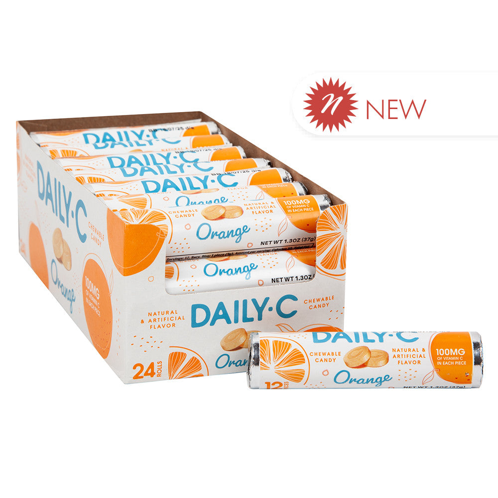 Wholesale Daily C Orange Candy 1.3 Oz- Bulk