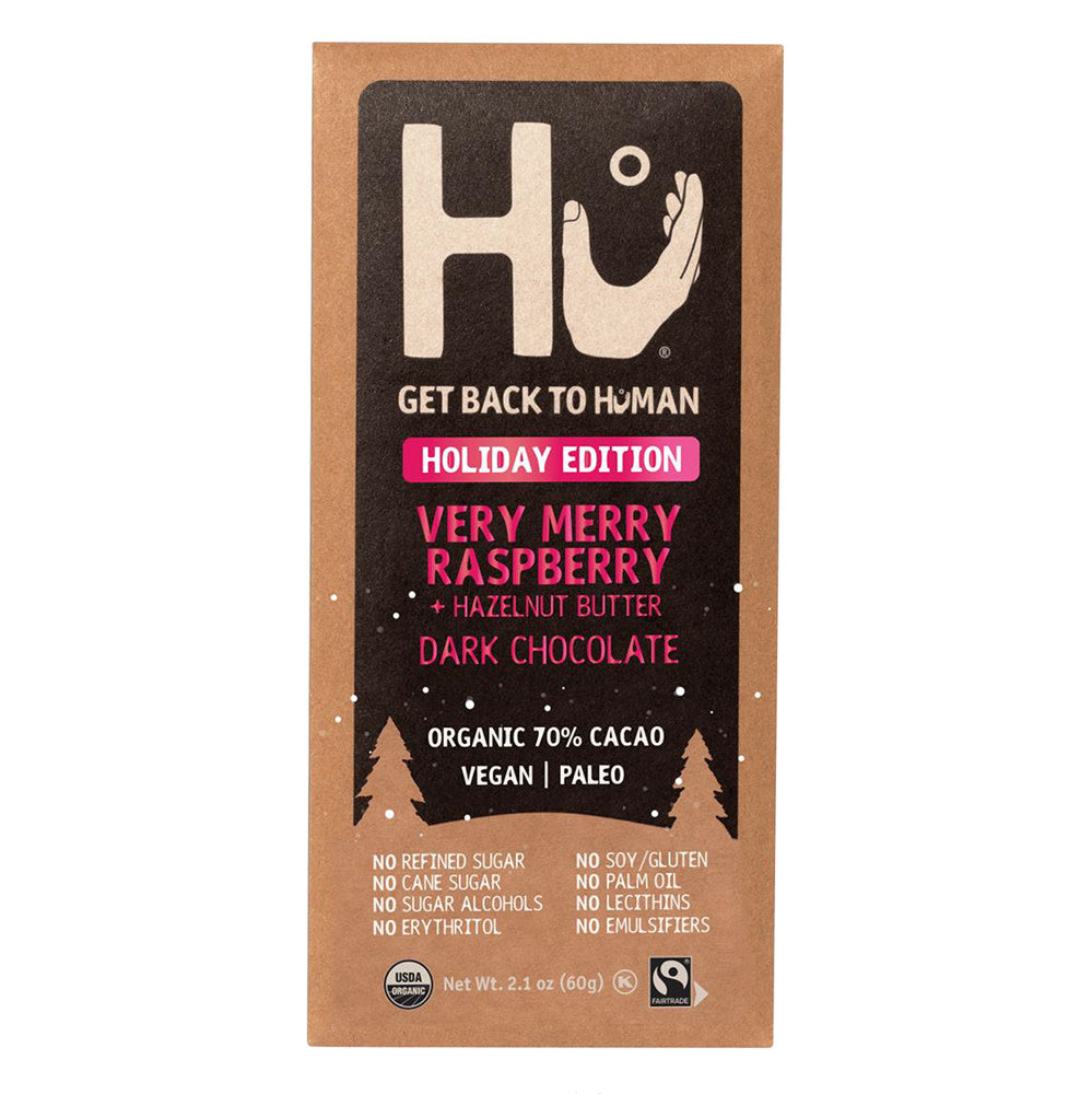 Wholesale Hu Very Merry And Hazelnut Butter Dark Chocolate 2.1 Oz Bar- Bulk