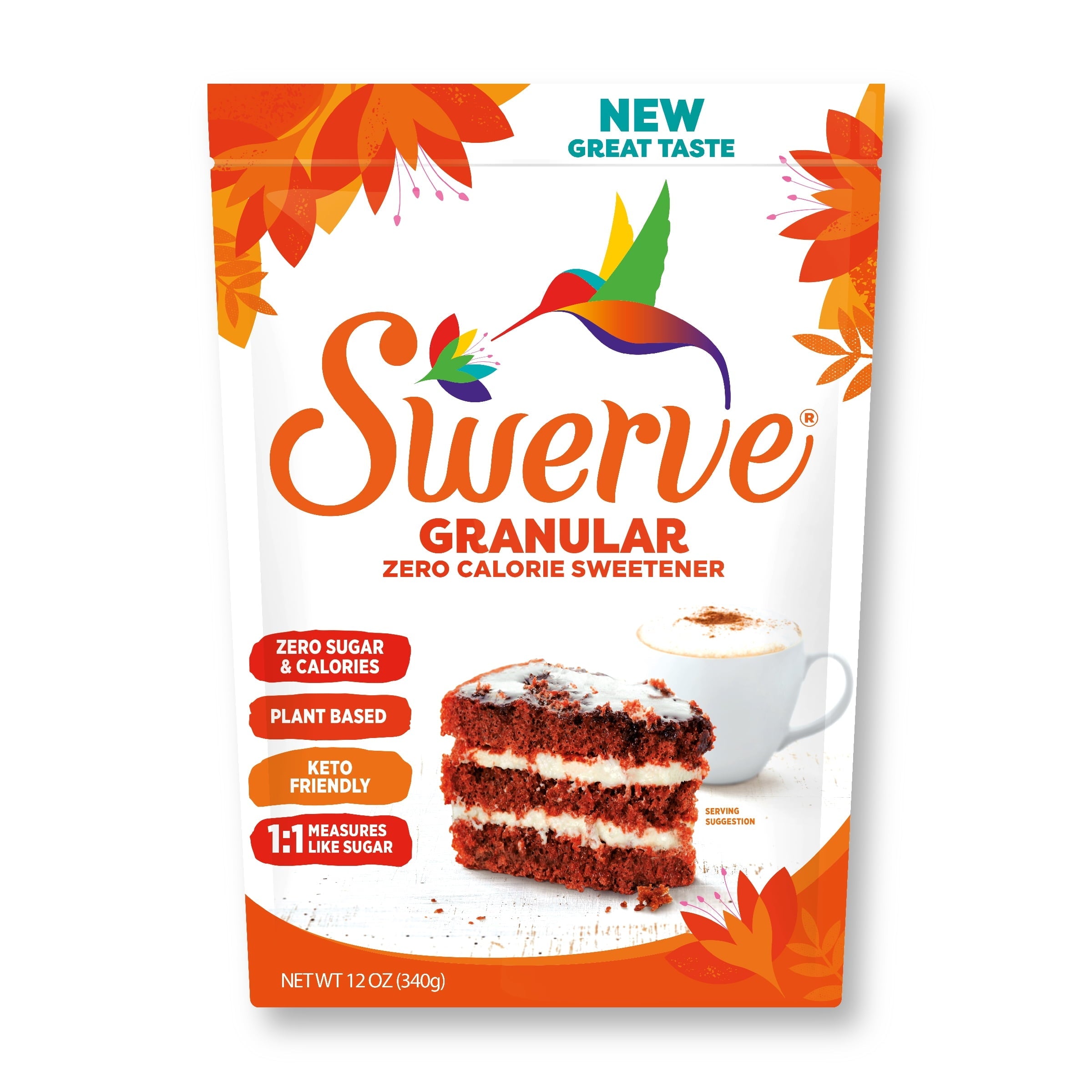 Swerve Granular Sugar Replacement Sweetener 12 Oz Pouch