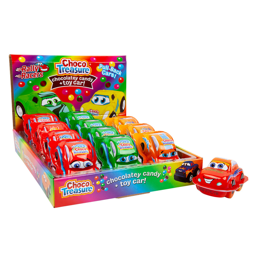 Wholesale Choco Treasure Chocolatey Candy With Toy Car Rally Racers 0.8 Oz- Bulk