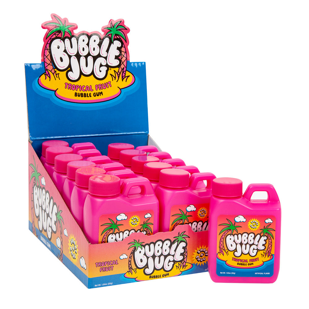 Wholesale Bubble Jug Tropical Fruit Bubble Gum 1.94 Oz- Bulk