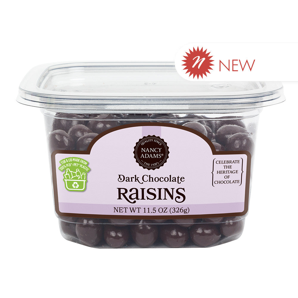 Wholesale Nancy Adams - Tub - Dark Chocolate Raisins-12ct Case Bulk