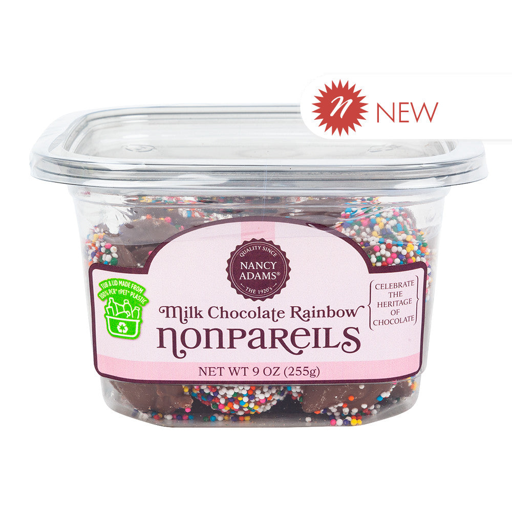 Wholesale Nancy Adams - Tub - Milk Chocolate Nonpareils - 9.00Oz - Pk12-12ct Case Bulk