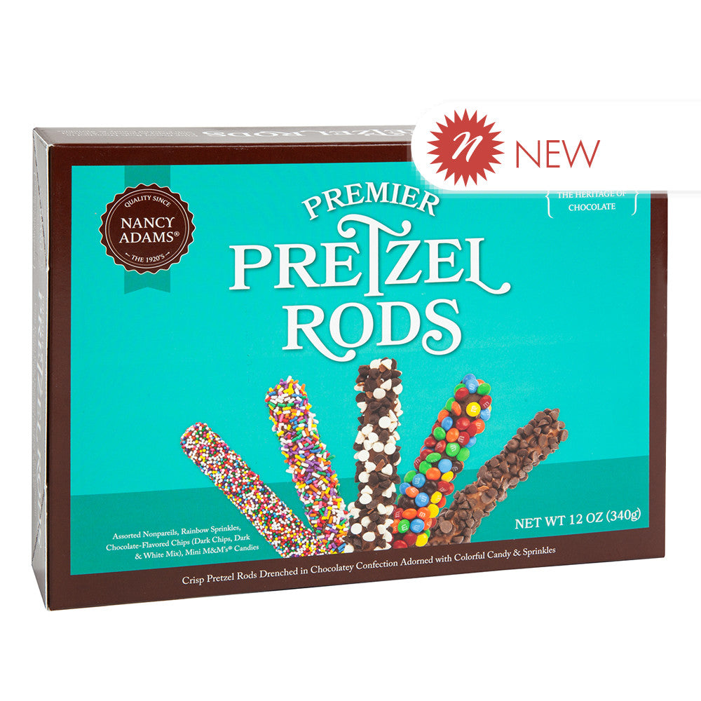 Wholesale Nancy Adams Premier Pretzel Rods 12 Oz Box-6ct Case Bulk