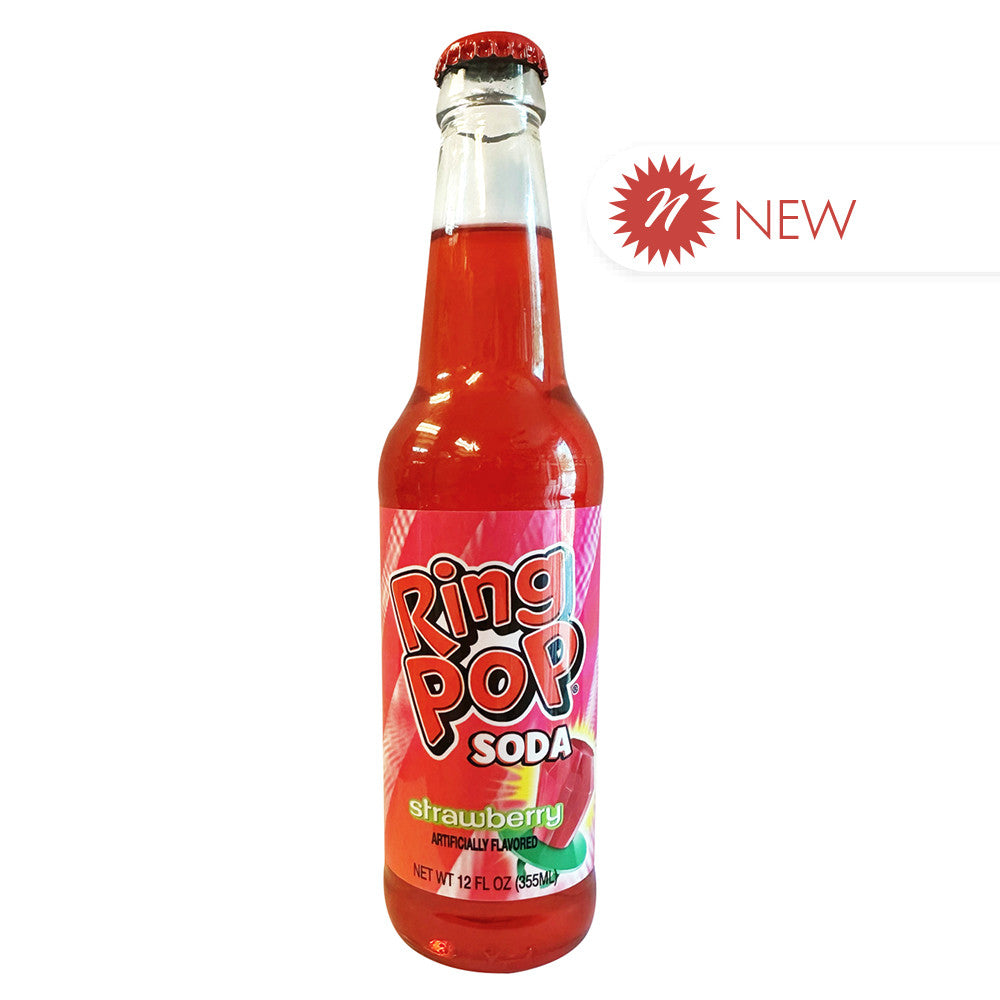 Wholesale Ring Pop - Strawberry - Soda-24ct Case Bulk