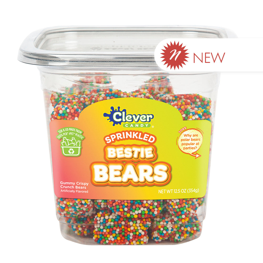 Wholesale Müttenberg Candy Sprinkled Bestie Bears 12.5 Oz Tub- Bulk