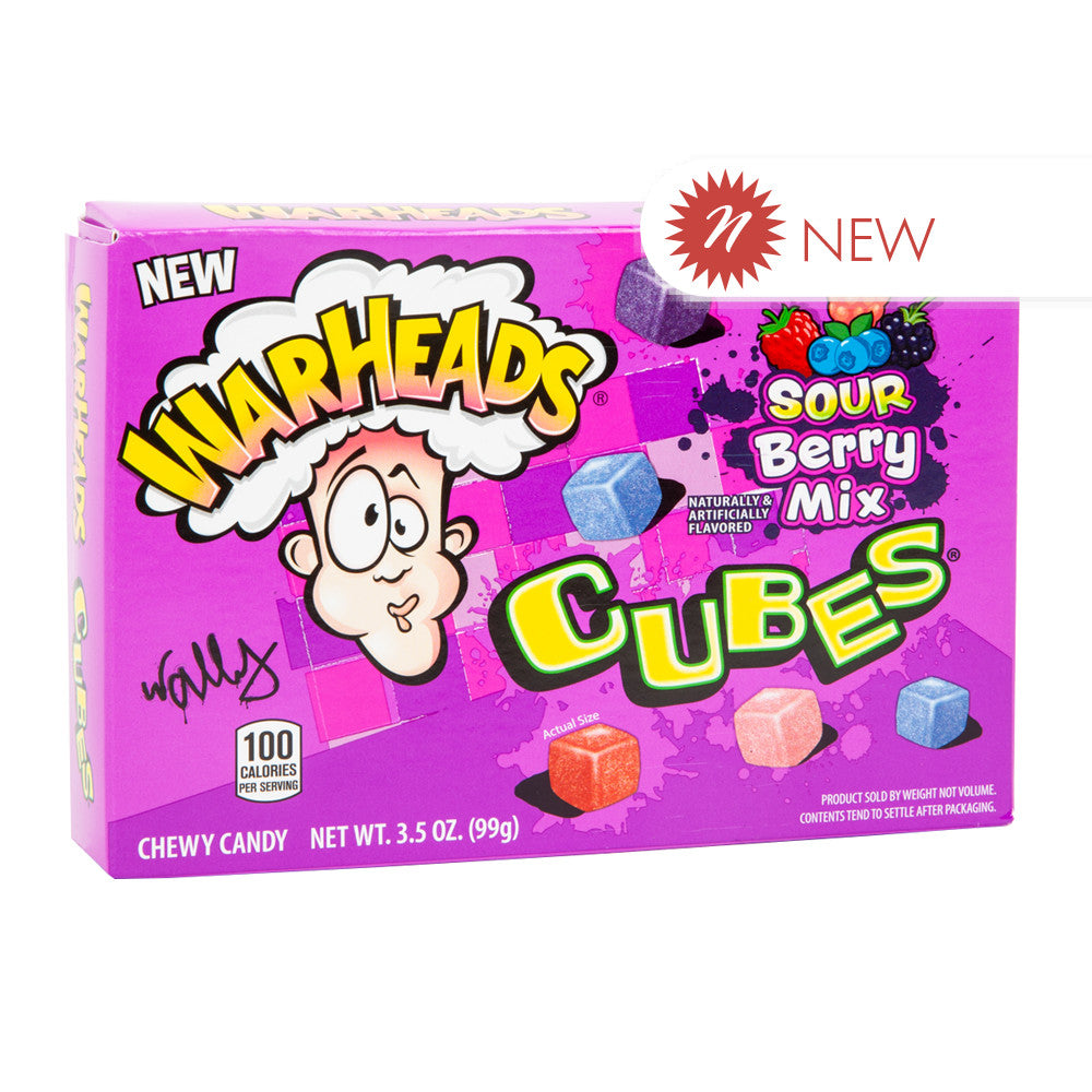 Wholesale Warheads - Berry Cubes - Theater Box - 3.50Z-12ct Case Bulk