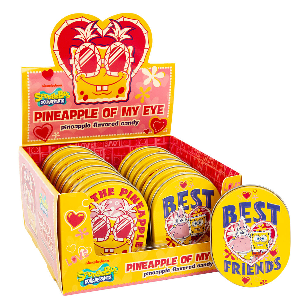 Wholesale Spongebob Squarepants Valentine’S Day Set 1.1 Oz Tin- Bulk