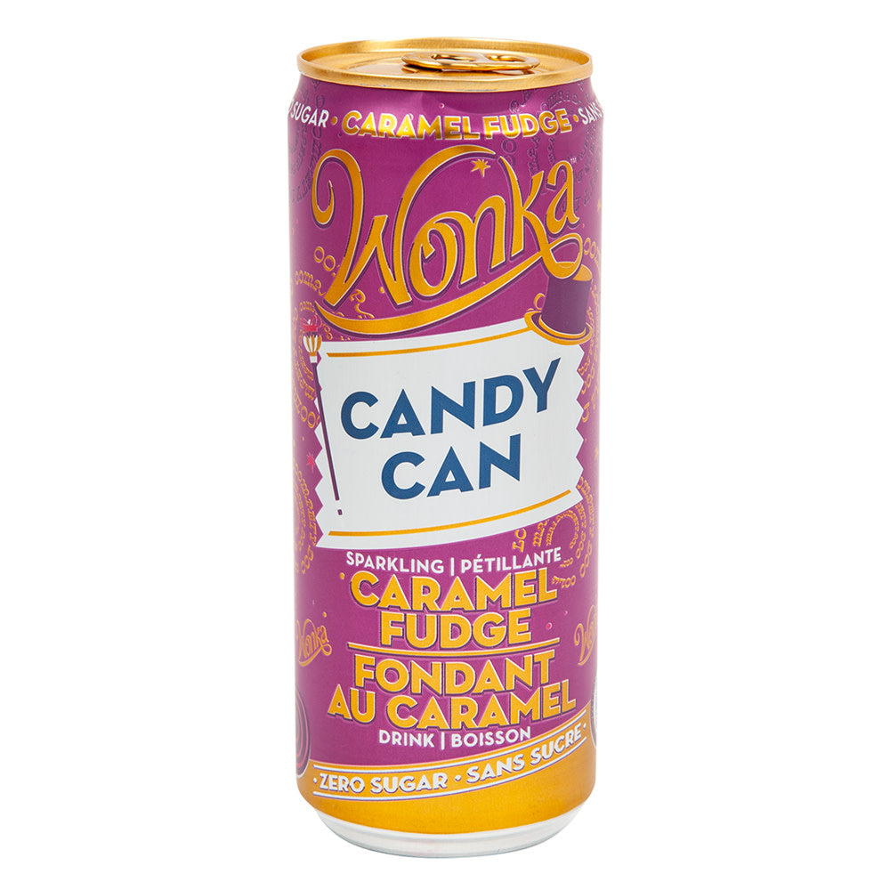 Wholesale Candy Can Wonka Caramel Fudge Sparkling Drink 11.16 Oz Can-12ct Case Bulk