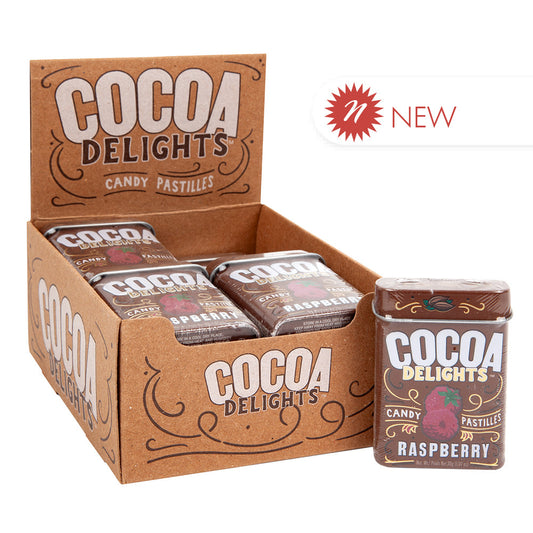 Wholesale Cocoa Delights Raspberry 1.07 Oz Tin- Bulk