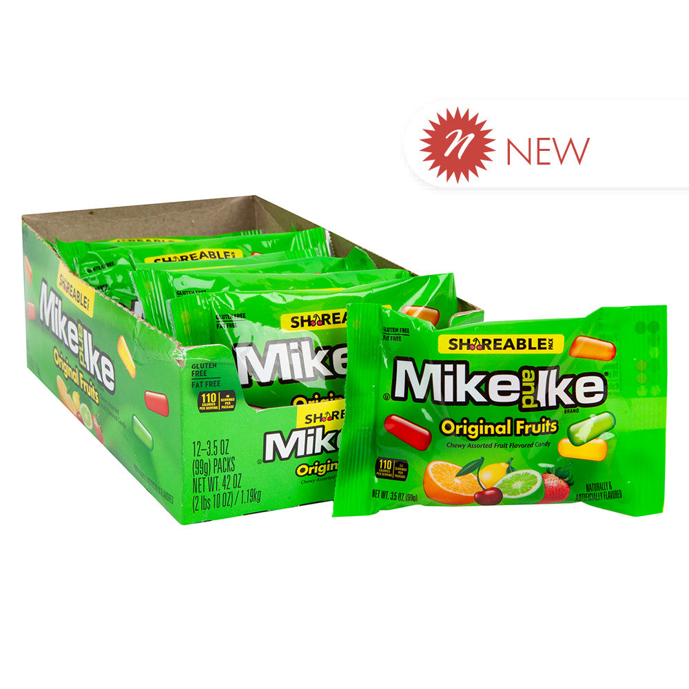 Wholesale Mike & Ike - Original Fruits Share Sz - 3.5Oz- Bulk