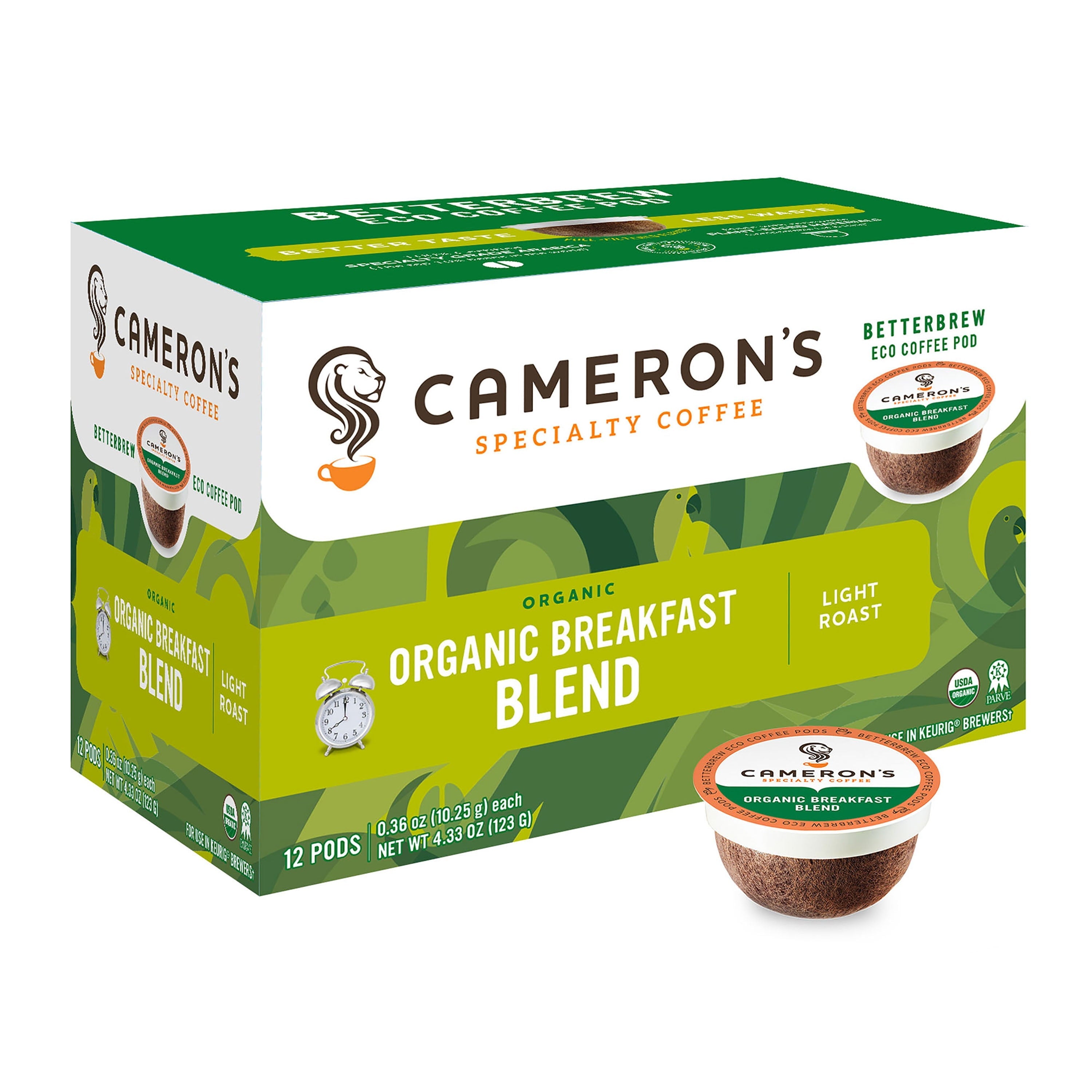 Camerons Coffee: Breakfast Blend Organic Coffee 4.33 oz Box