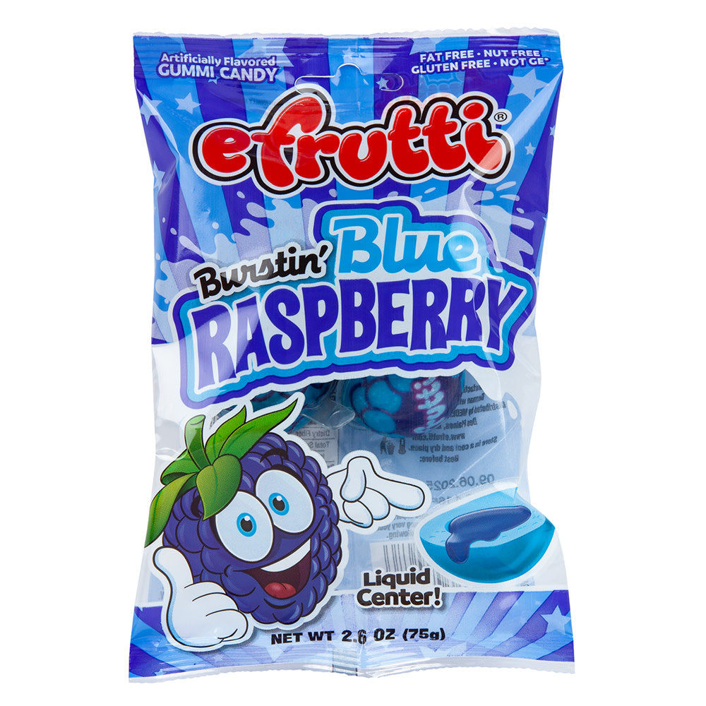Wholesale E.Frutti Burstin Blue Raspberry 4 Piece Peg Bag- Bulk