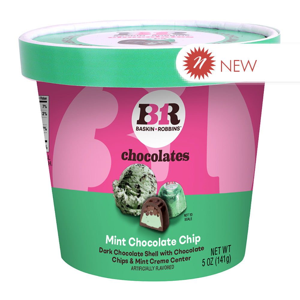 Wholesale Baskin Robbins - Chocolates Mint Chocolate Chip-6ct Case Bulk