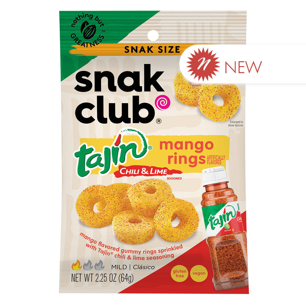 Wholesale Snak Club - Tajin - Mango Rings- Bulk