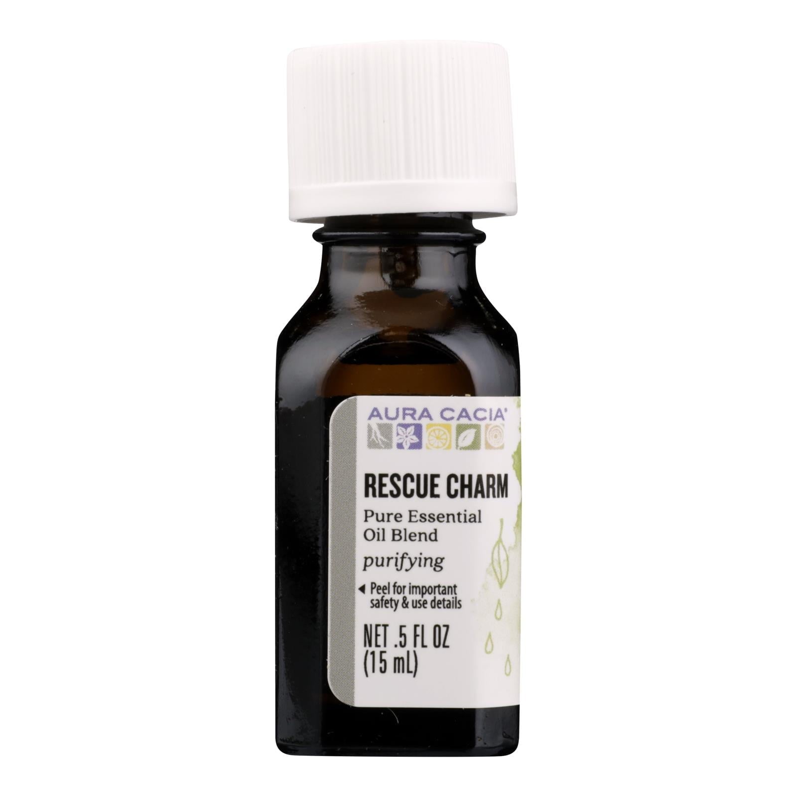 Aura Cacia Essential Oil Rescue Charm 0.5 oz Bottle