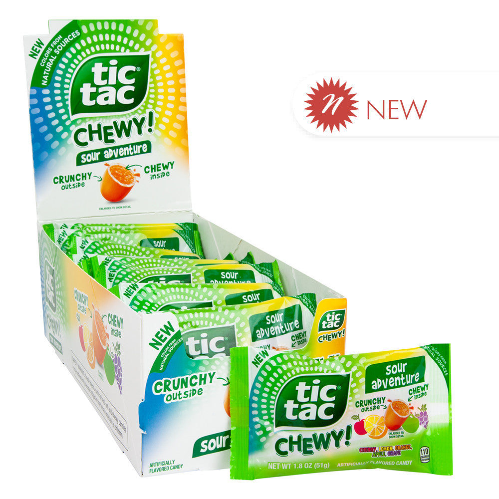 Wholesale Tic Tac - Chewy - Sour Adventure - 1.8Oz- Bulk