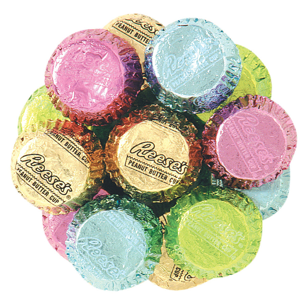 Wholesale Reese’S Mini Peanut Butter Cups Pastel Foils- Bulk