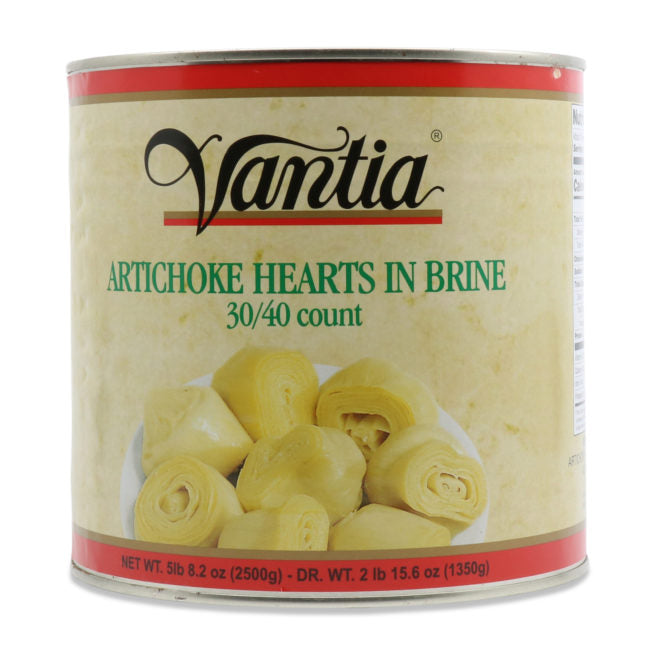 Wholesale Vantia Artichoke Hearts in Brine 30/40 Count TINS 3 kg- Bulk