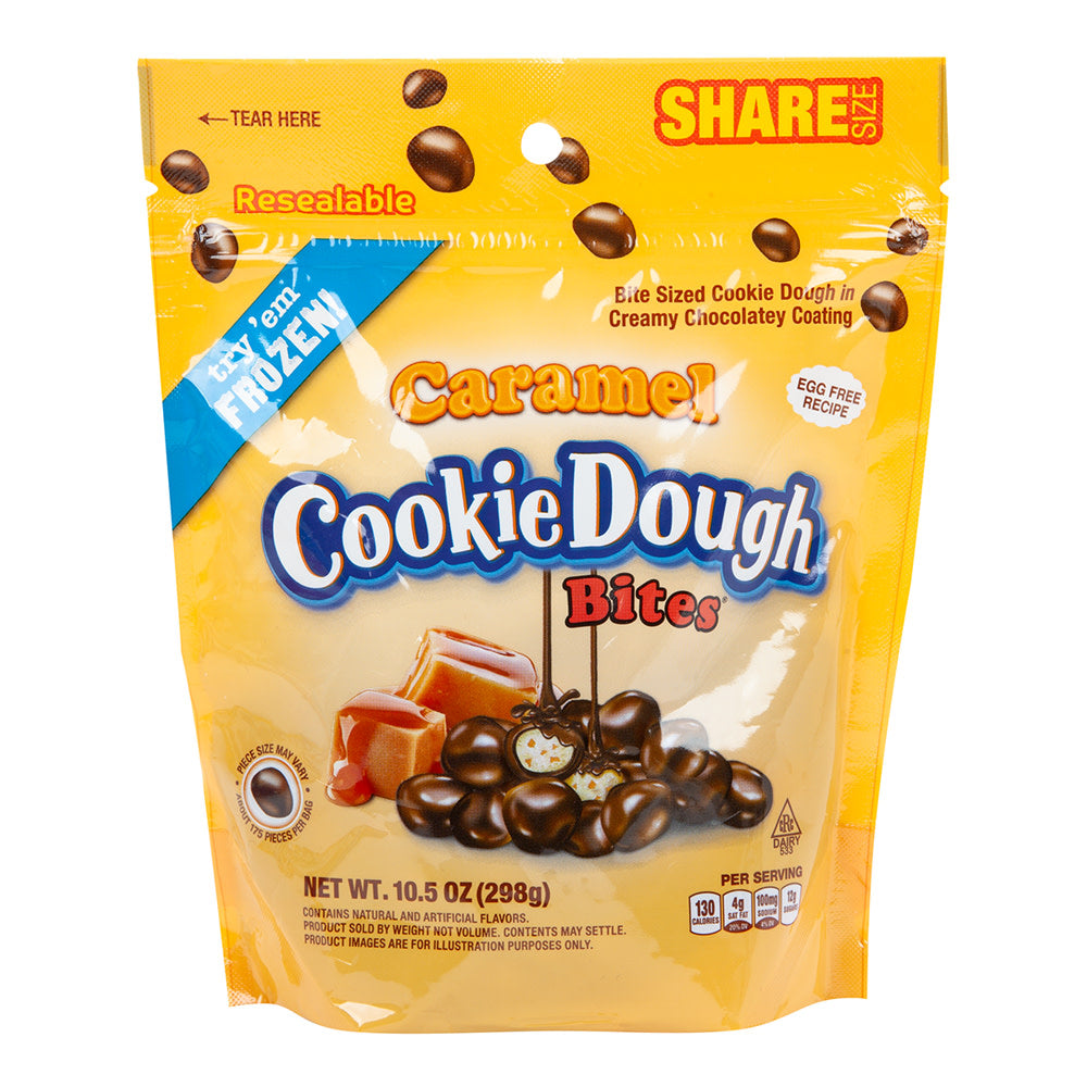 Wholesale Cookie Dough Bites Caramel - Pouch- Bulk