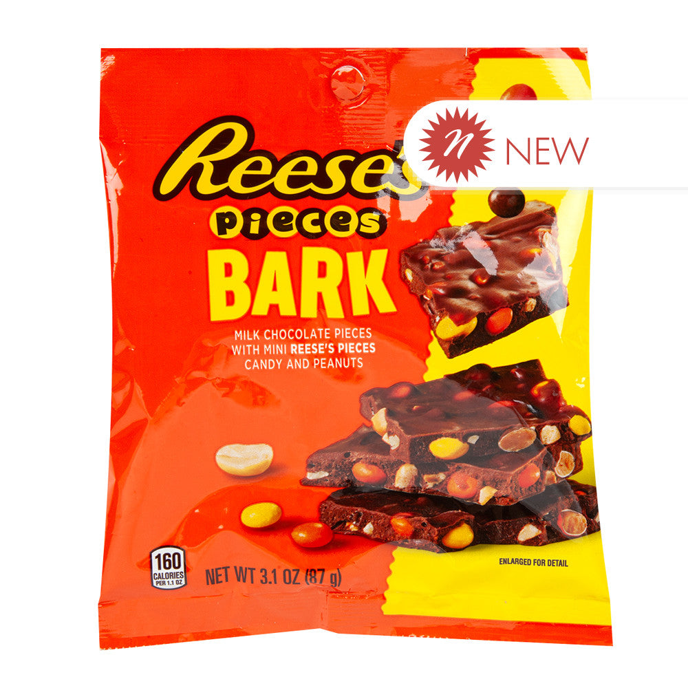 Wholesale Reese’S Pieces Milk Chocolate Mini Reese’S Pieces And Peanut Bark 3.1 Oz Peg Bag- Bulk