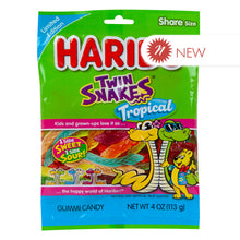 Wholesale Haribo Tropical Twin Snakes 4 Oz Peg Bag- Bulk