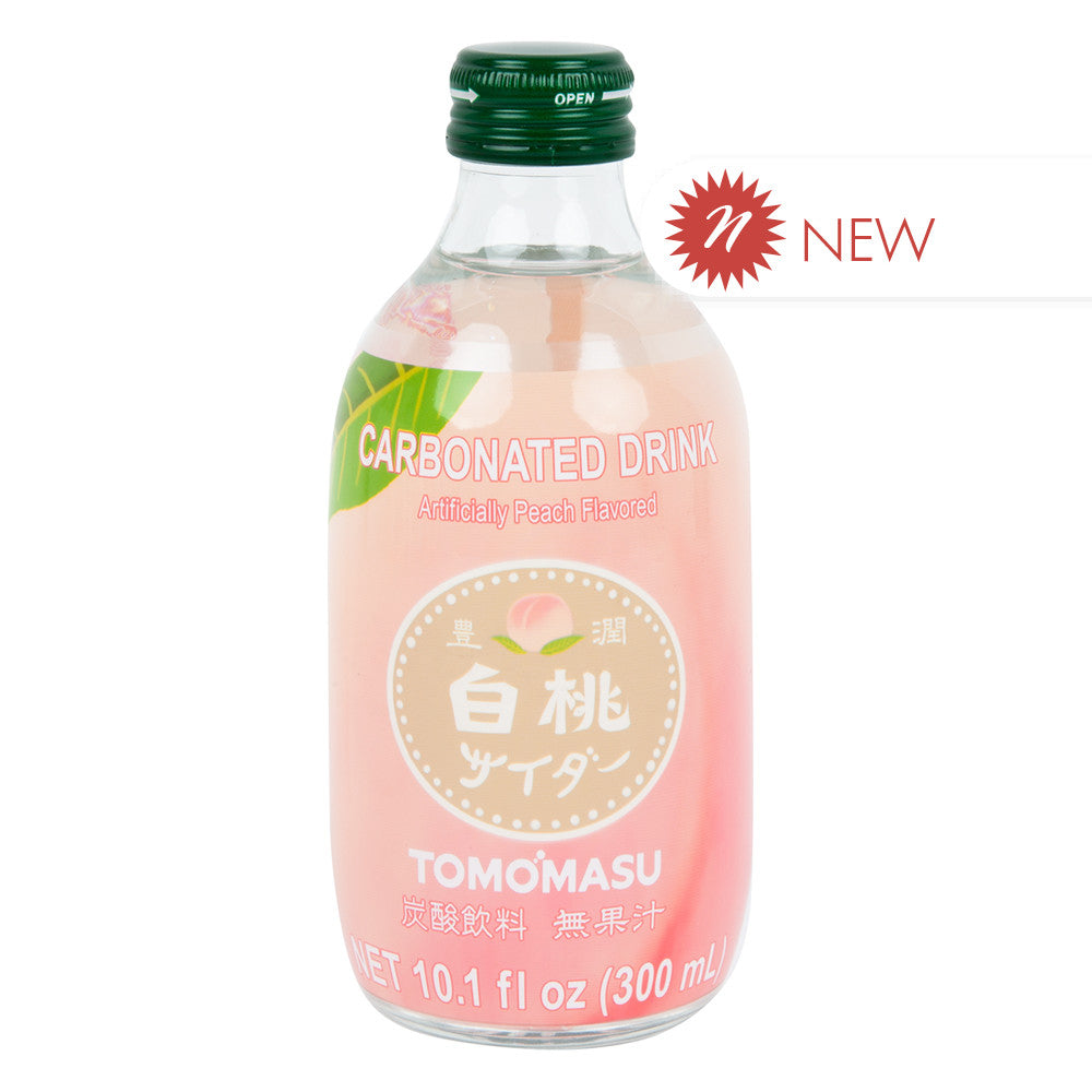 Wholesale Tomomasu White Peach Sparkling Soda Bottle- Bulk