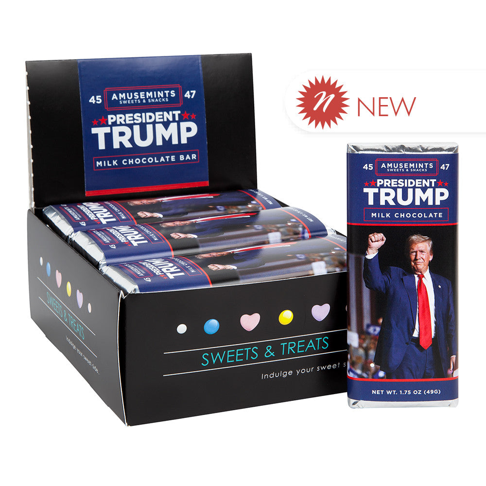 Wholesale President Trump Milk Chocolate Bar- Bulk