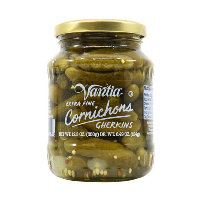 Wholesale Vantia Cornichons Gherkins 12OZ-12 Ct Case Bulk